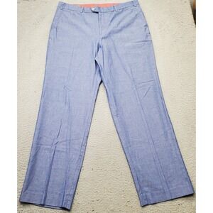 Southern Pines Dress‎ Pants Mens Size 38/32 Blue 100% Cotton Formal Straight Leg